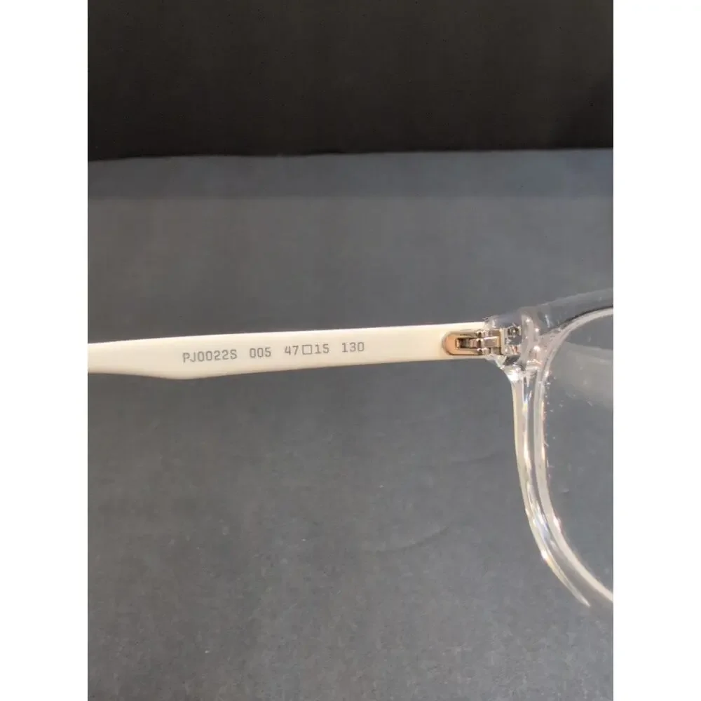 Puma Kids Glasses Frames PJ0022S 005 Clear White Round Frames 47 15 130